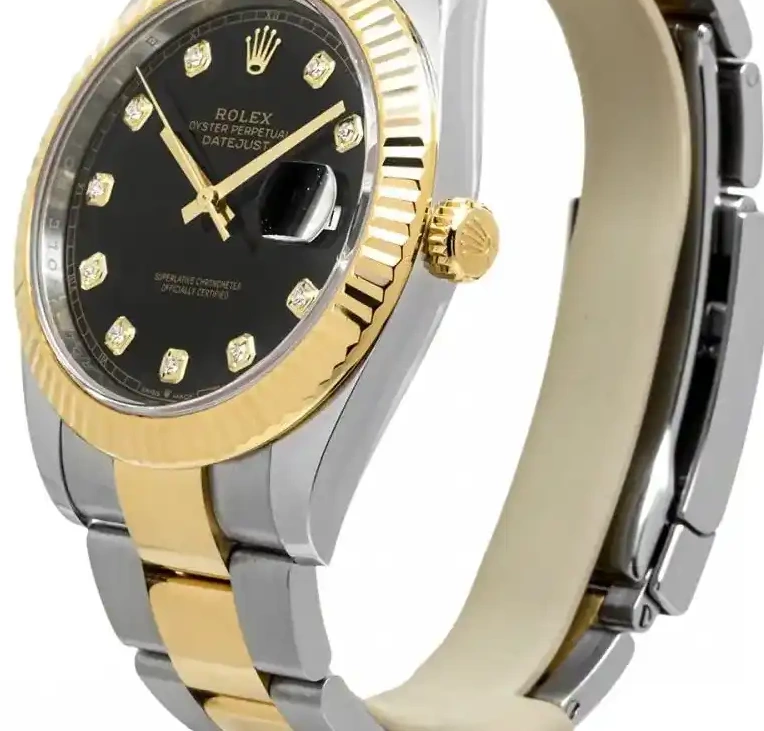 PrestigiousJewelrys Steel Stainless & Rolex 126333 Datejust Gold 0605